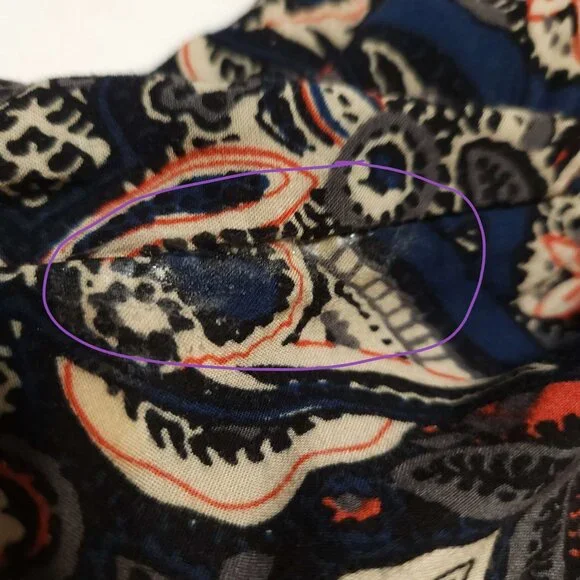 Abercrombie & Fitch romper Women's small Boho deep V neckline Bell sleeve Fall - Picture 9 of 10